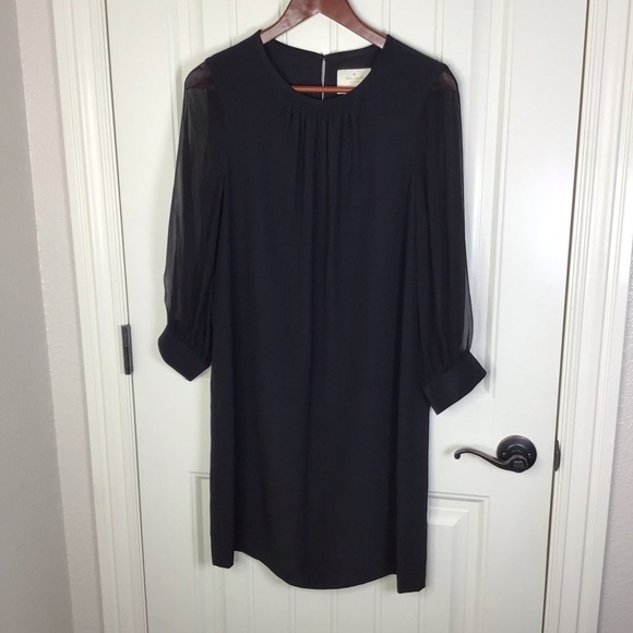 Kate Spade Silk Shift Dress in Black Size 8. - Picture 2 of 10